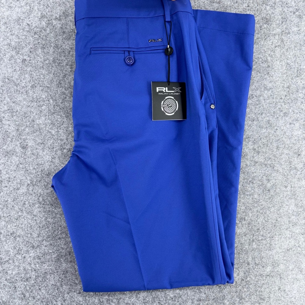 RLX Ralph Lauren Mens Golf Pants Blue New Periwinkle 33x32 Performance Slacks
